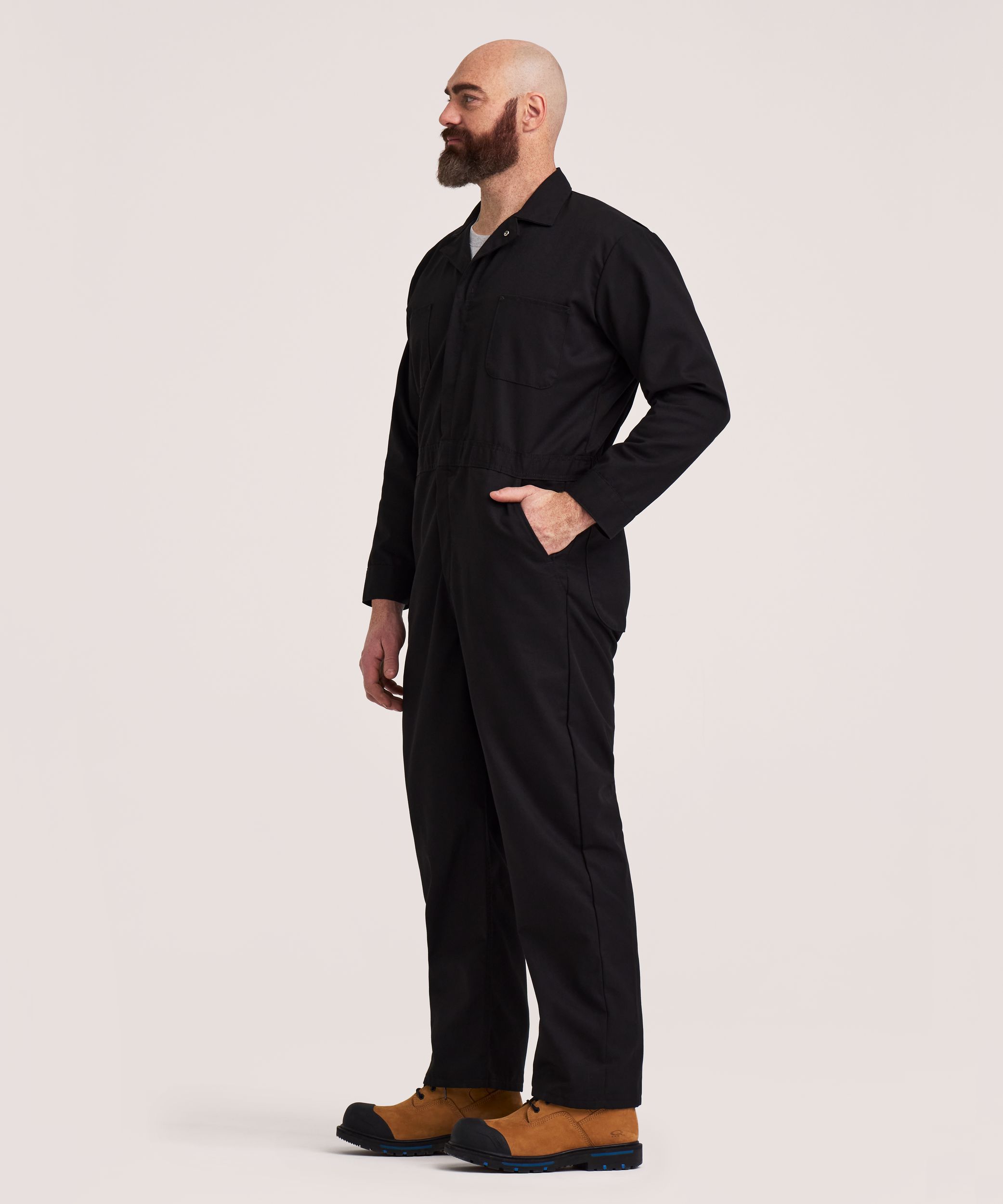 Dakota WorkPro Series Men's Unlined VISA Fabric Work Coveralls Front_Angled_Left