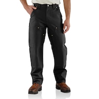 Carhartt Men's Firm Duck Rugged Utility Loose Fit Double Front Dungaree Work Pants