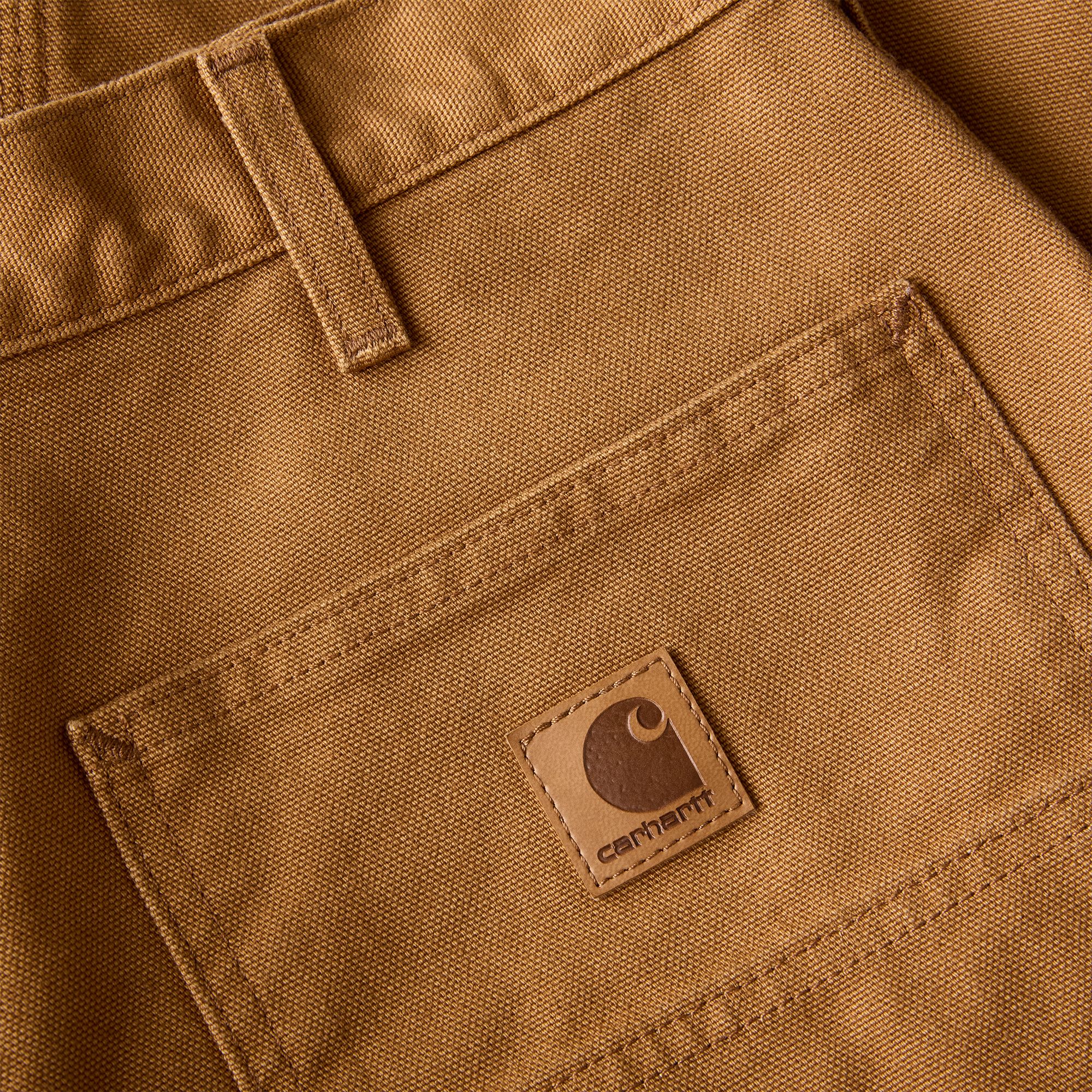 Pantalon de travail doublé en coutil lavé à jambe droite et coupe ample pour hommes, Carhartt