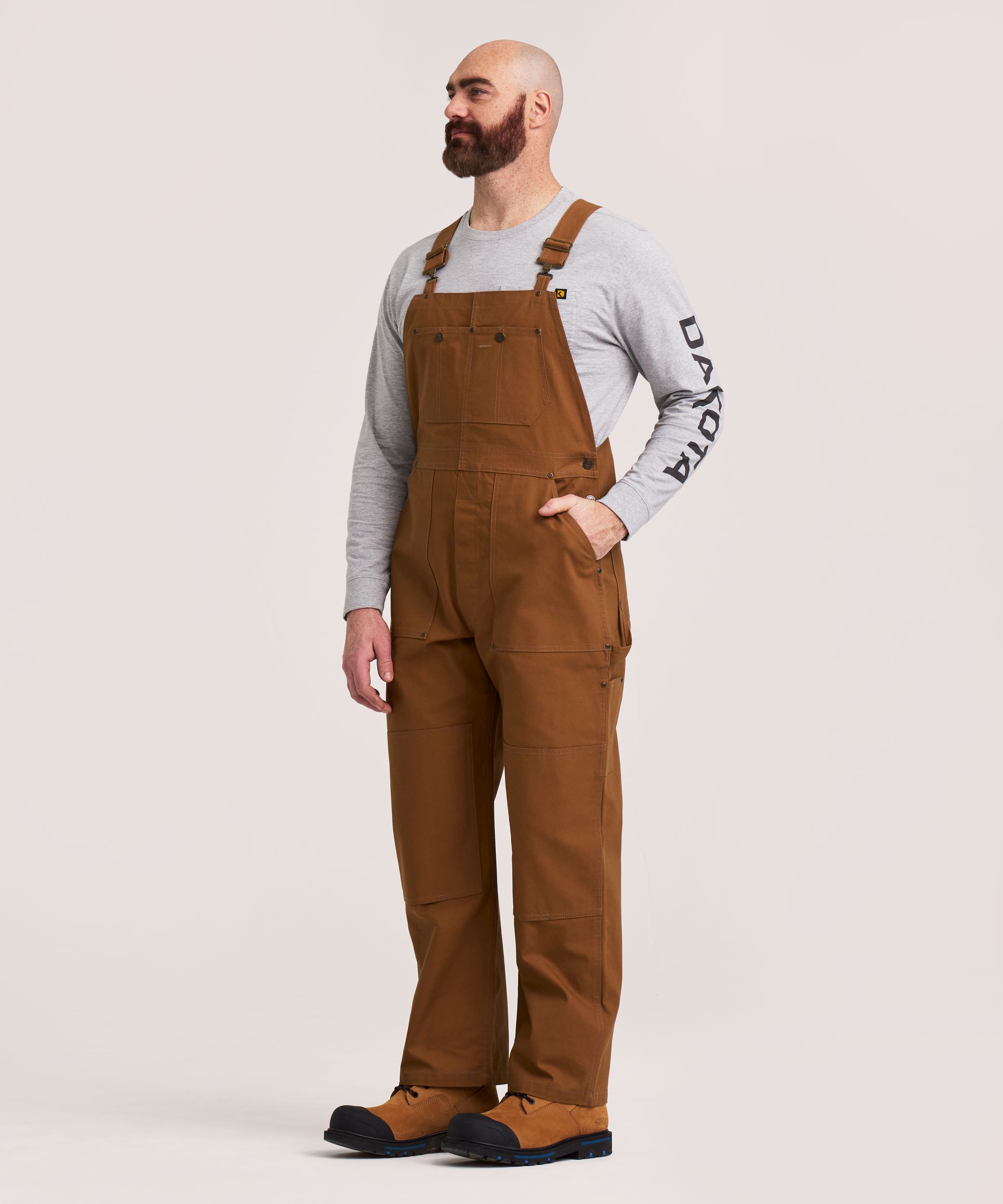 Dakota WorkPro Series Men's Unlined Duck Snag and Abrasion Resistant Bib Overall