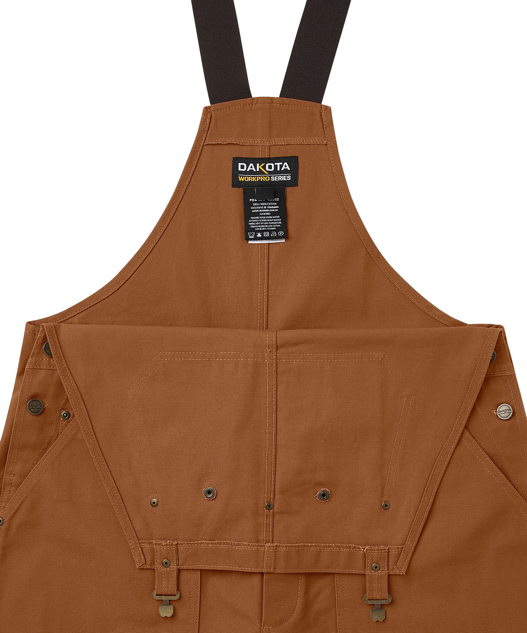 Dakota WorkPro Series Men's Unlined Duck Snag and Abrasion Resistant Bib Overall