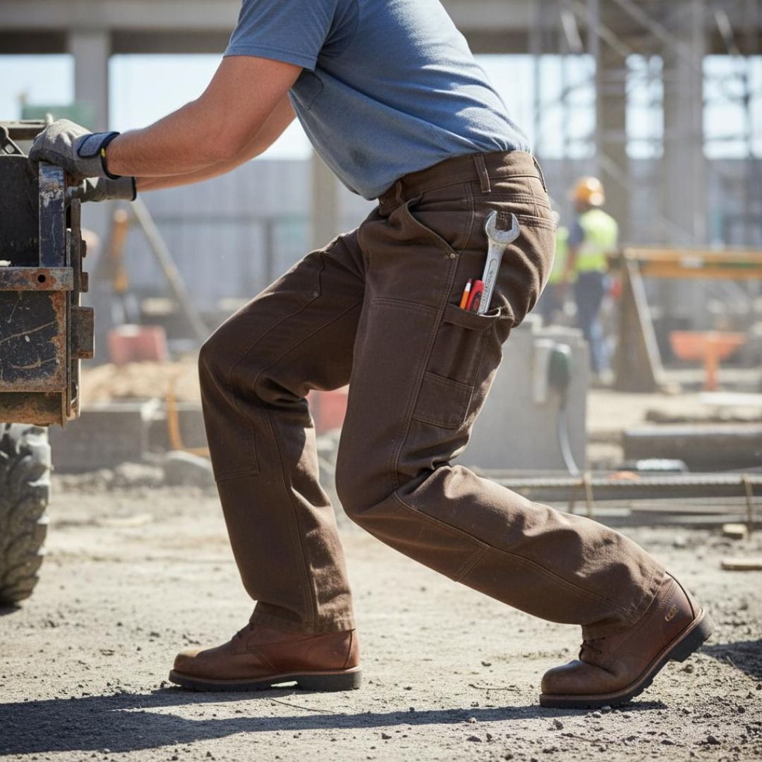 Carhartt Men's Loose Straight Washed Duck Double-Front Dungarees