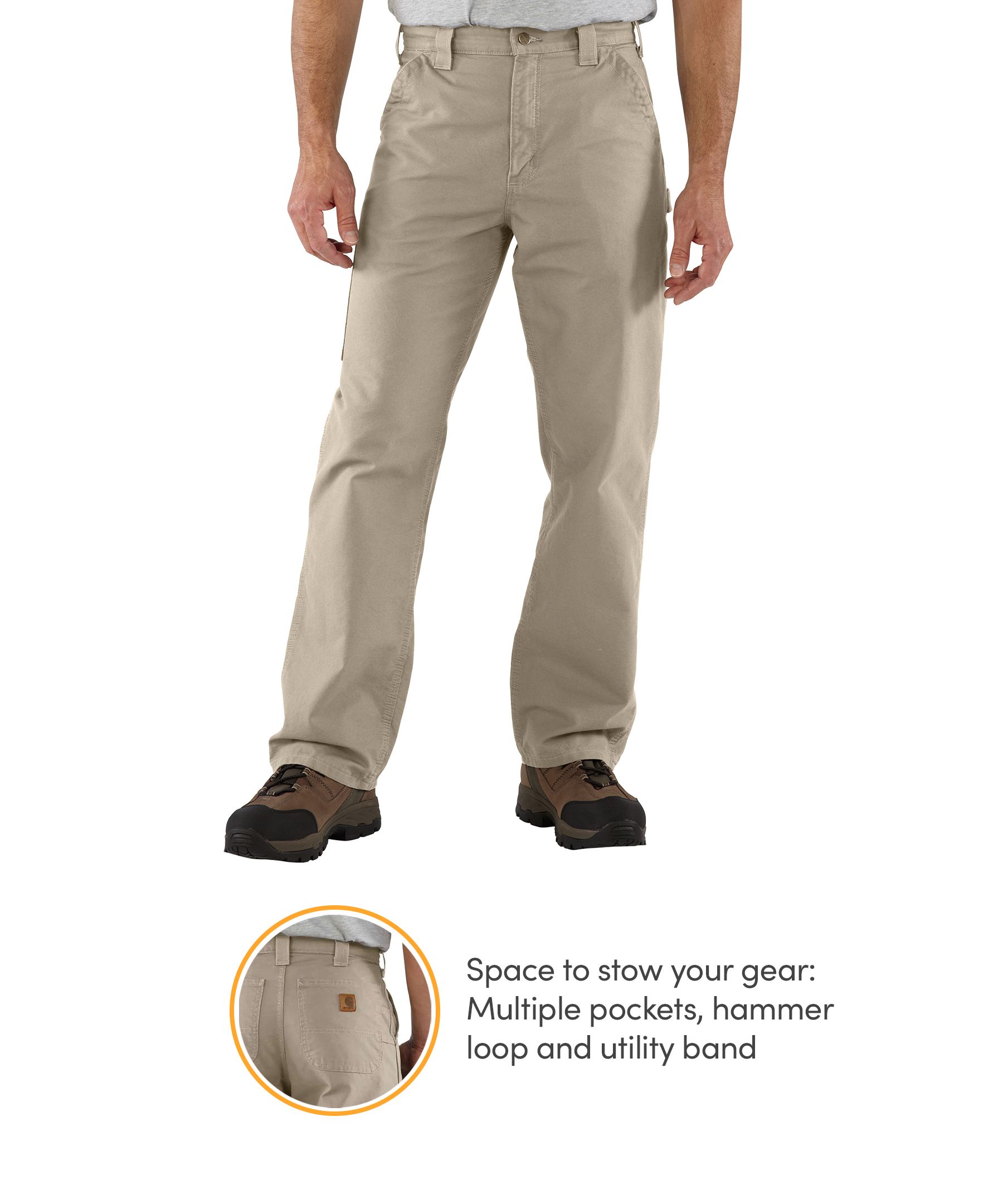 Carhartt Men's Canvas High Rise Utility Work Pants