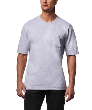 Carhartt K87 Vêtements de travail Pocket Col rond coton T-shirt pour homme