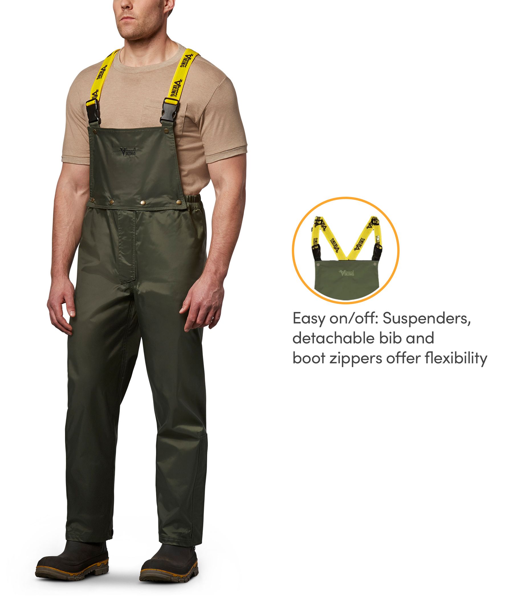 Viking® Men's 420D Journeyman Rip Stop Bib Pants