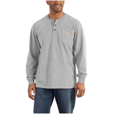 Carhartt Men's Loose Fit Pocket Long Sleeve Henley Shirt Front_Angled_Left