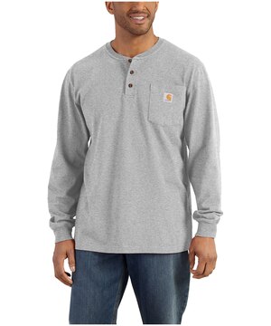 Chandail Henley à coupe ample et à manches longues avec poche pour hommes, Carhartt
