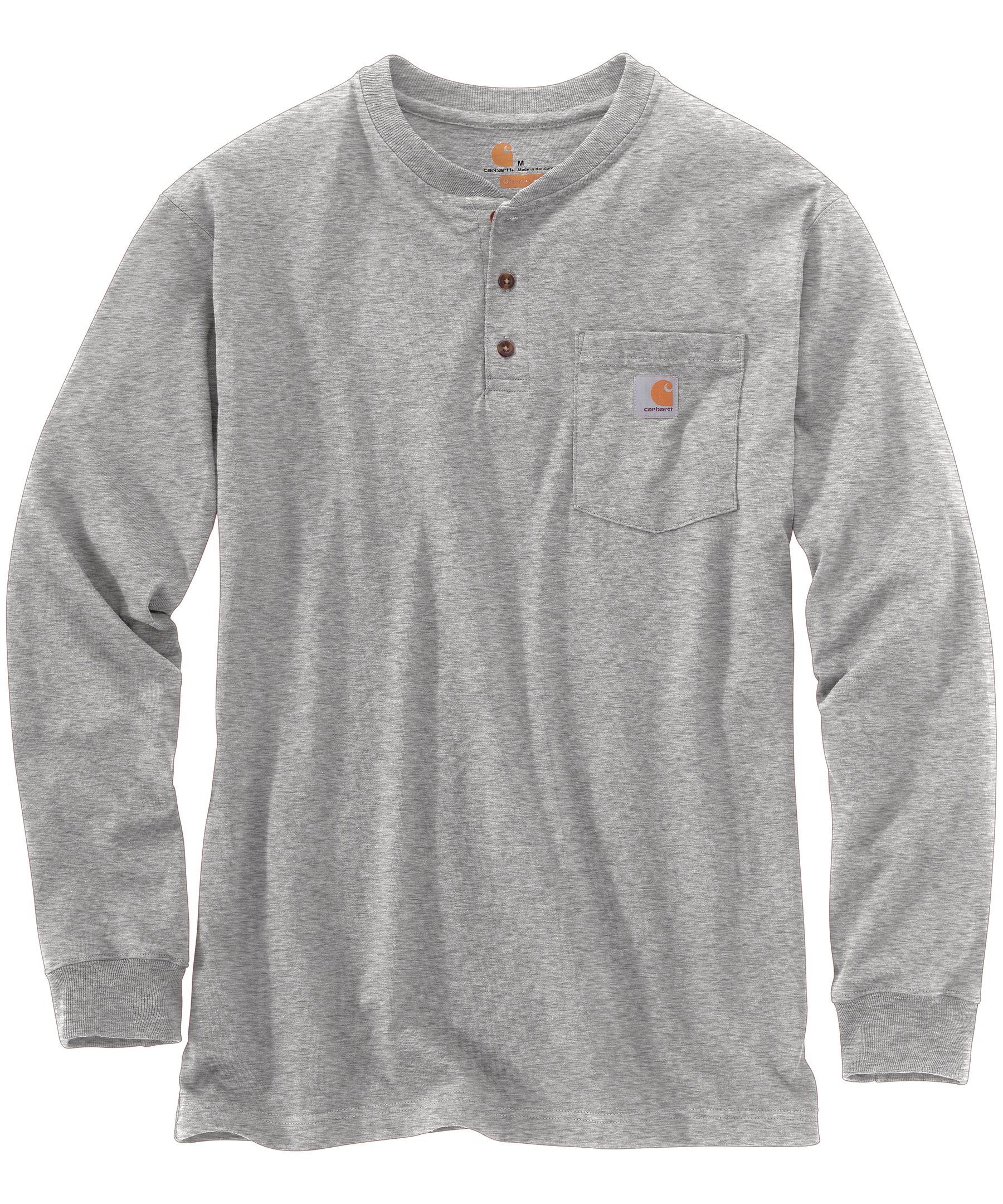 Chandail Henley à coupe ample et à manches longues avec poche pour hommes, Carhartt