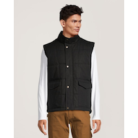 Gilet de travail en coutil matelassé et isolé pour hommes, Dakota Workpro Series Front_Flat