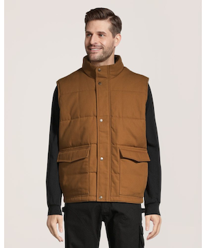 Gilet de travail en coutil matelassé et isolé pour hommes, Dakota Workpro Series