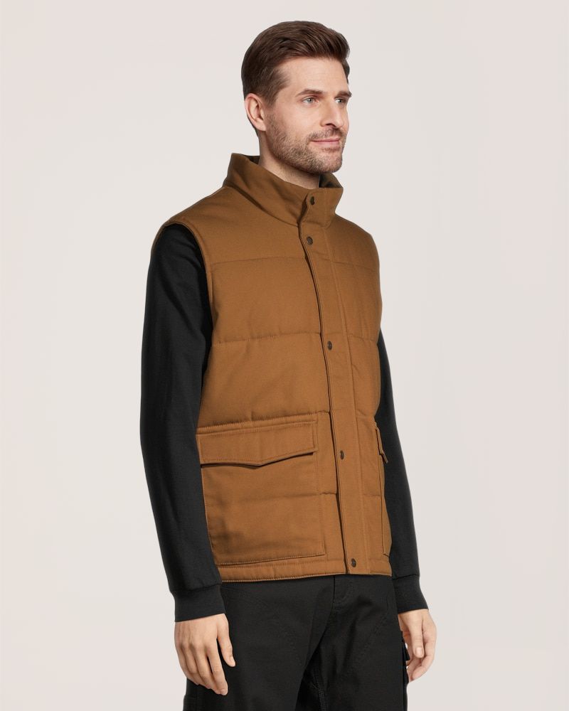 Gilet de travail en coutil matelassé et isolé pour hommes, Dakota Workpro Series