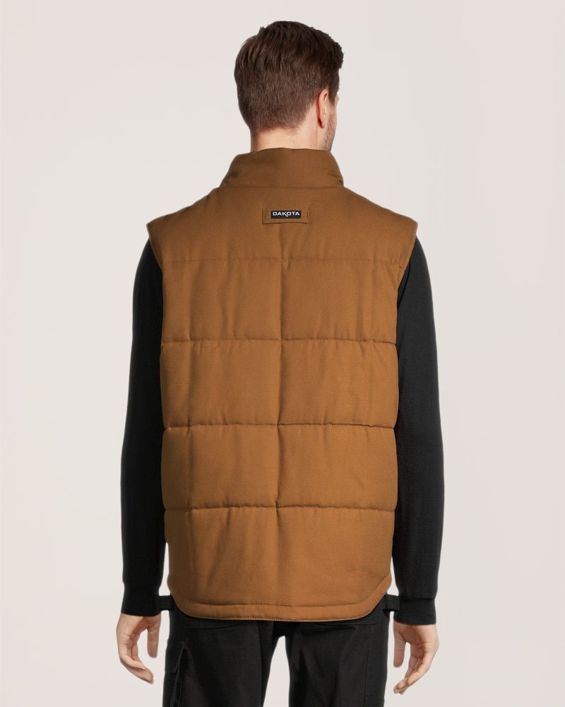 Gilet de travail en coutil matelassé et isolé pour hommes, Dakota Workpro Series