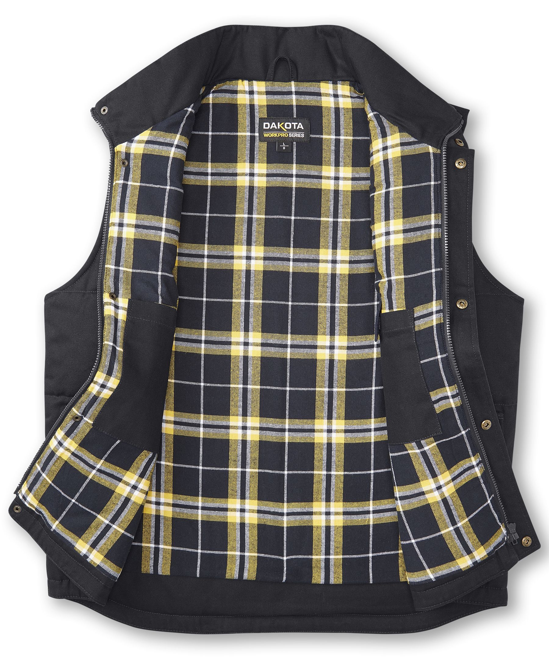 Gilet de travail en coutil matelassé et isolé pour hommes, Dakota Workpro Series