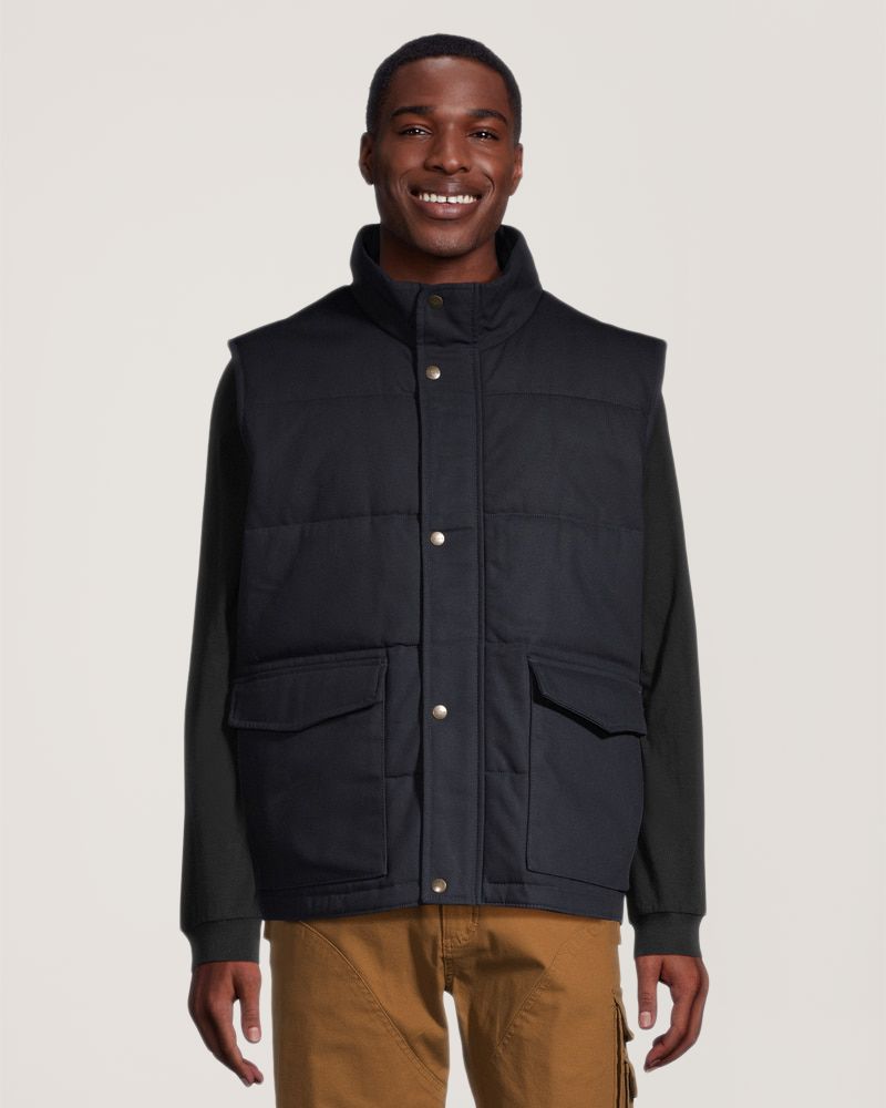 Gilet de travail en coutil matelassé et isolé pour hommes, Dakota Workpro Series