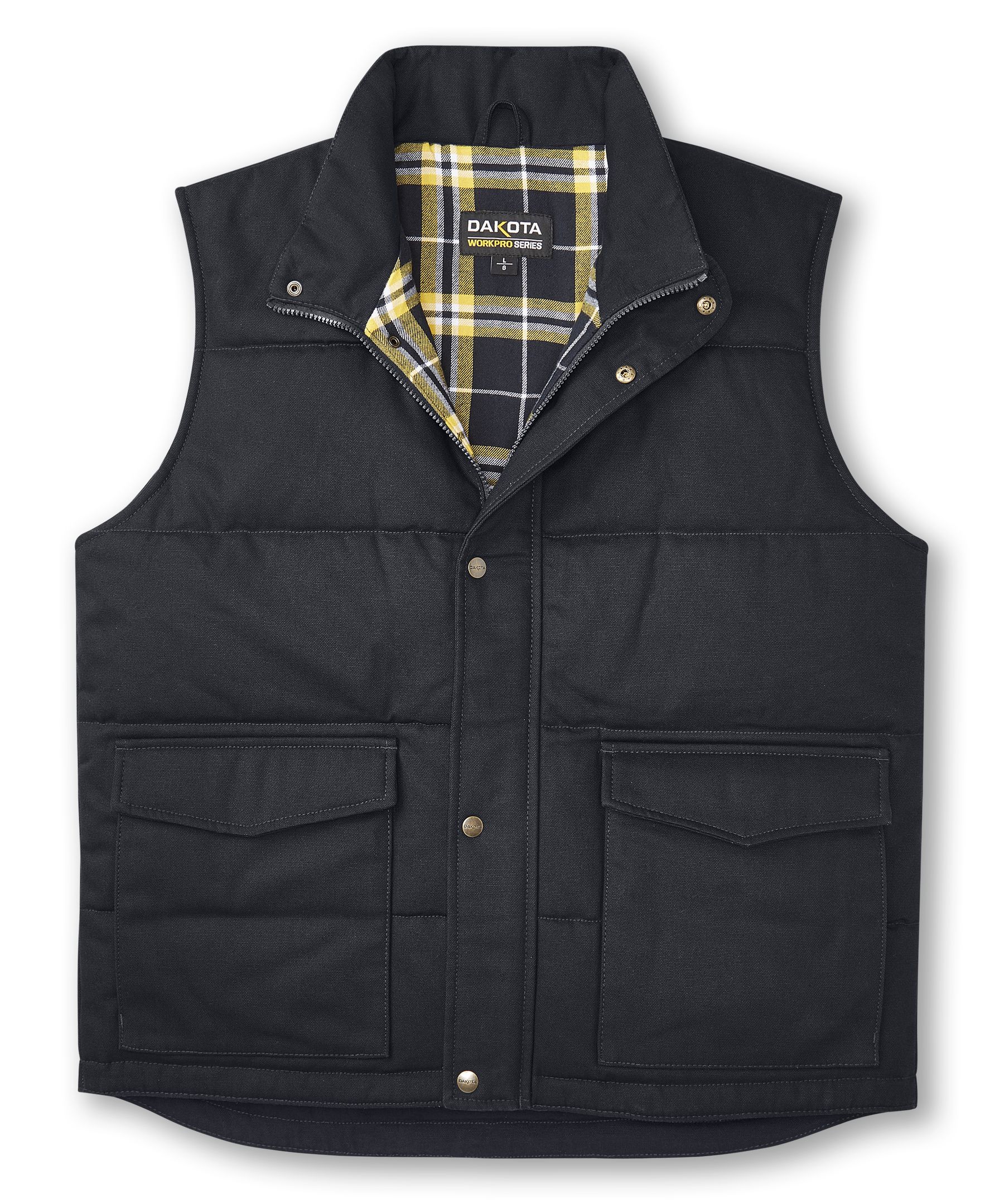 Gilet de travail en coutil matelassé et isolé pour hommes, Dakota Workpro Series