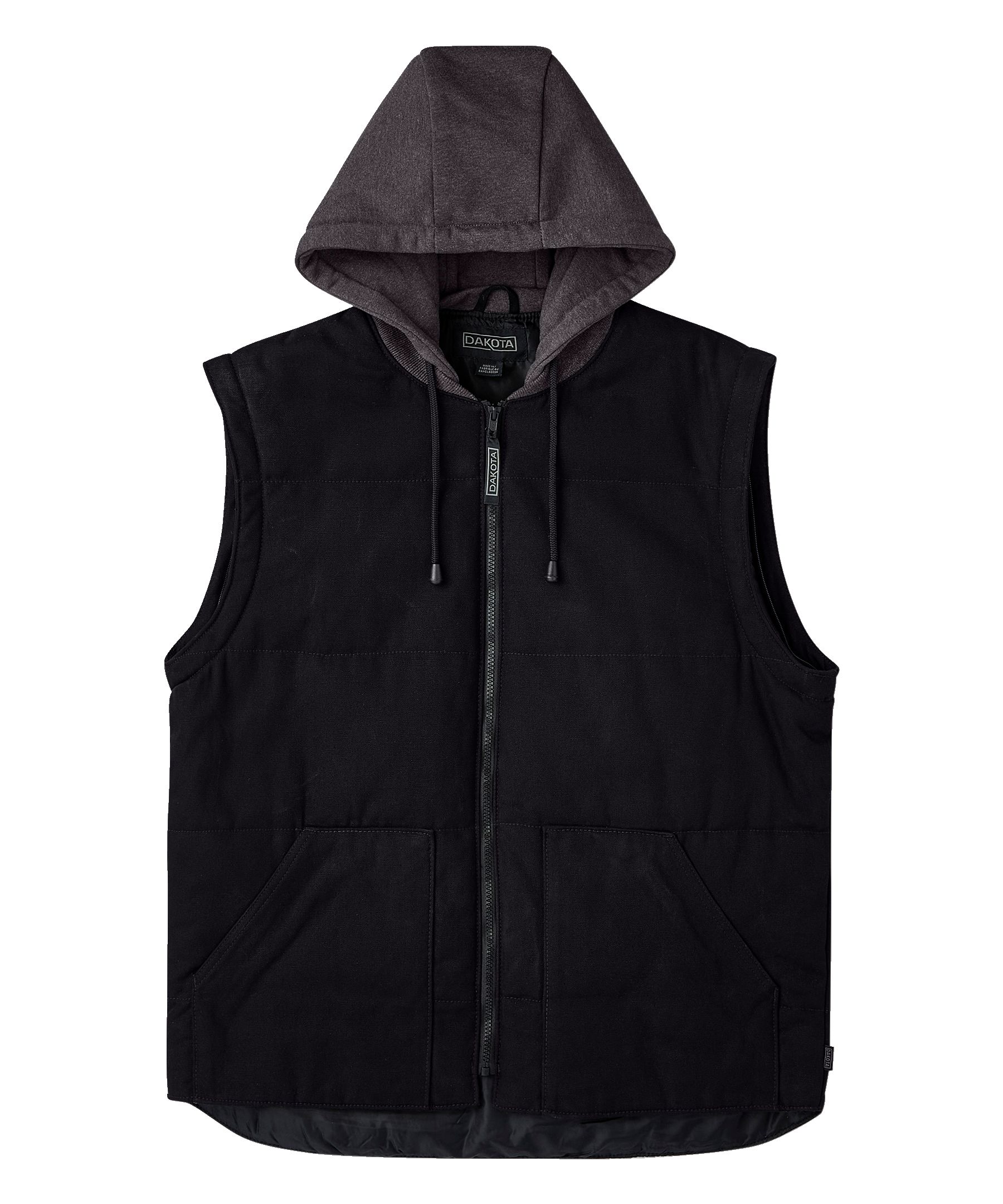 Veste-gilet matelassée Dakota WorkPro Series en coutil de coton à manches amovibles par glissière, pour hommes