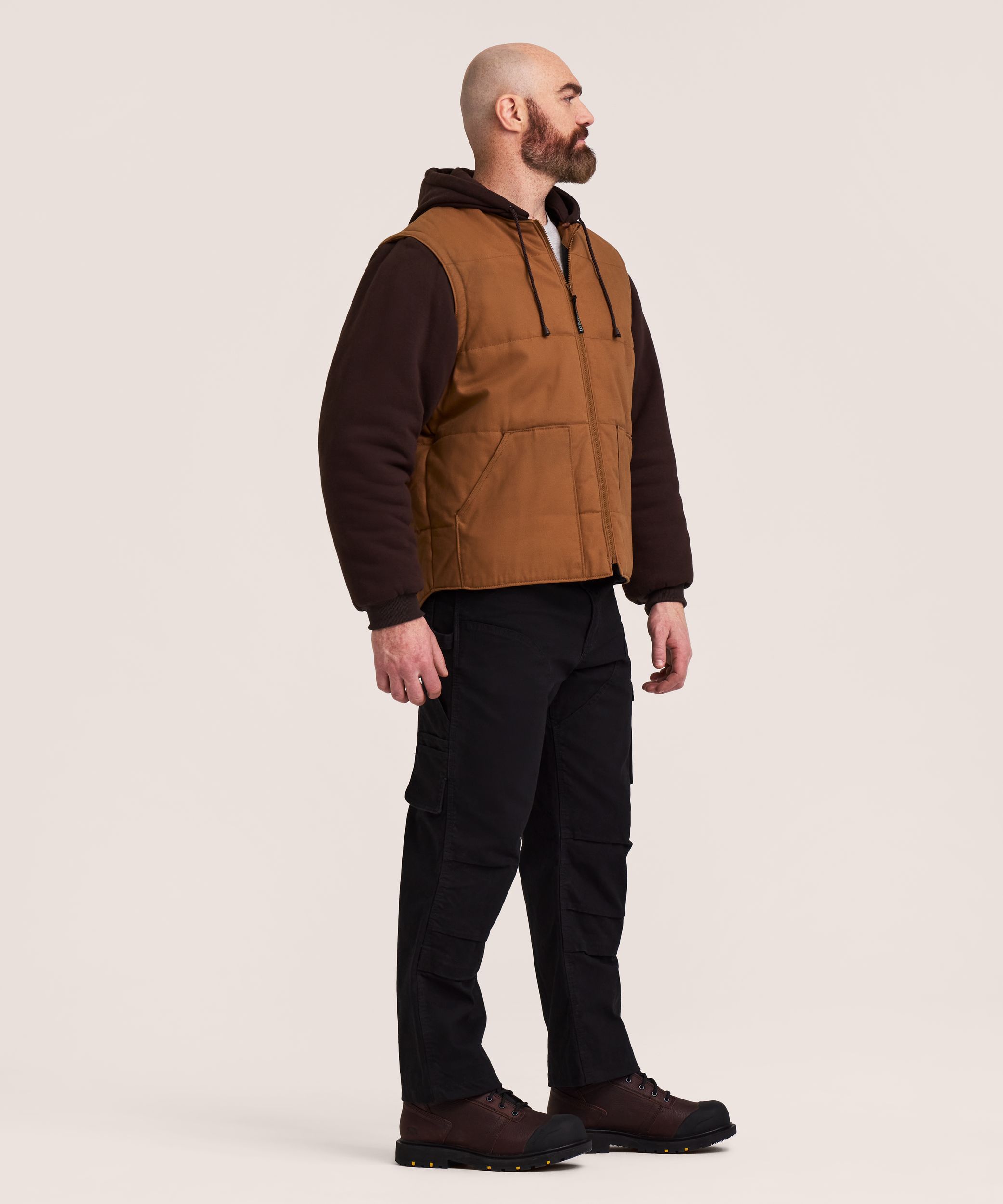 Dakota WorkPro Series Men's Cotton Duck Quilted Jacket Vest with Zip Off Sleeves