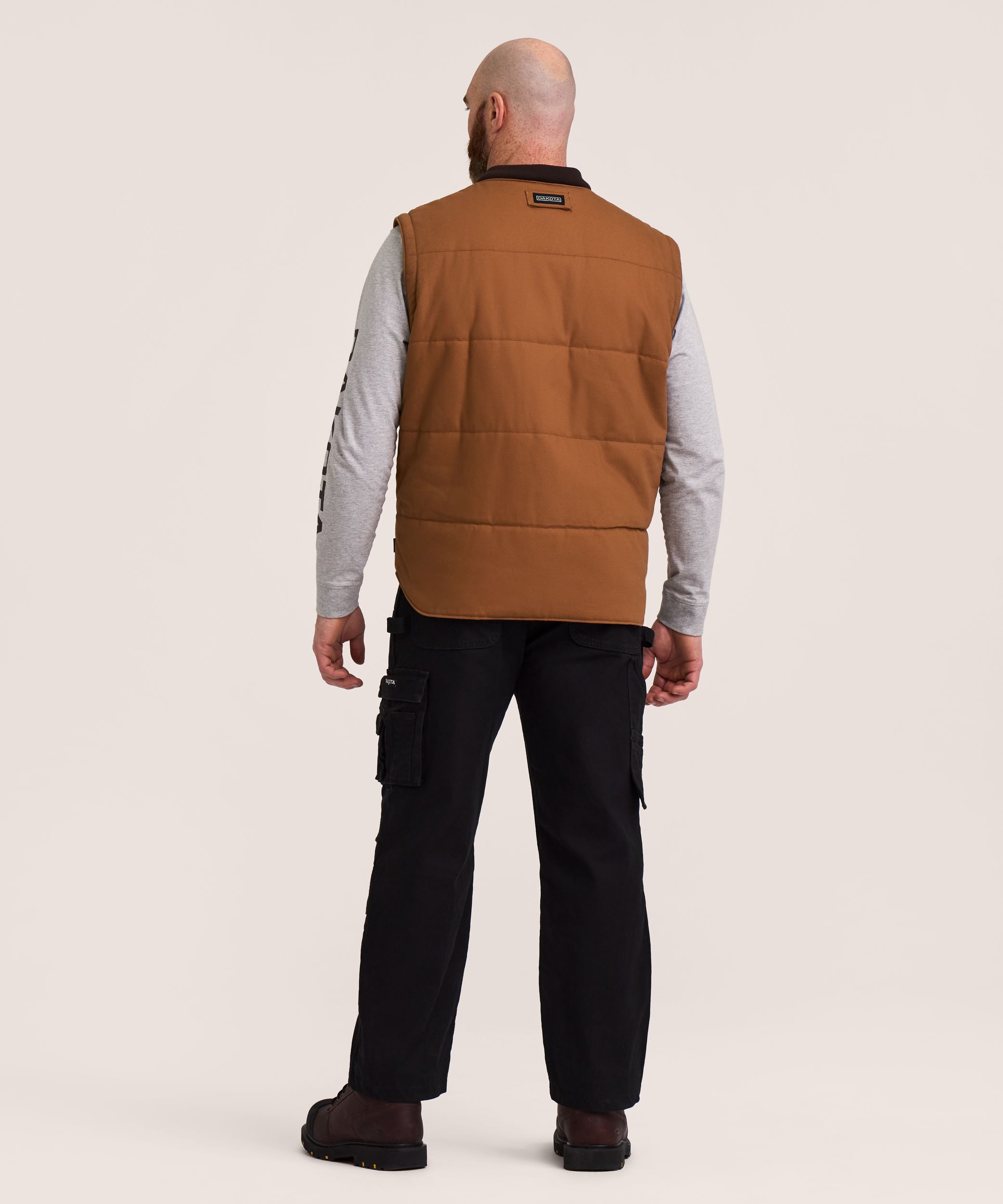 Dakota WorkPro Series Men's Cotton Duck Quilted Jacket Vest with Zip Off Sleeves