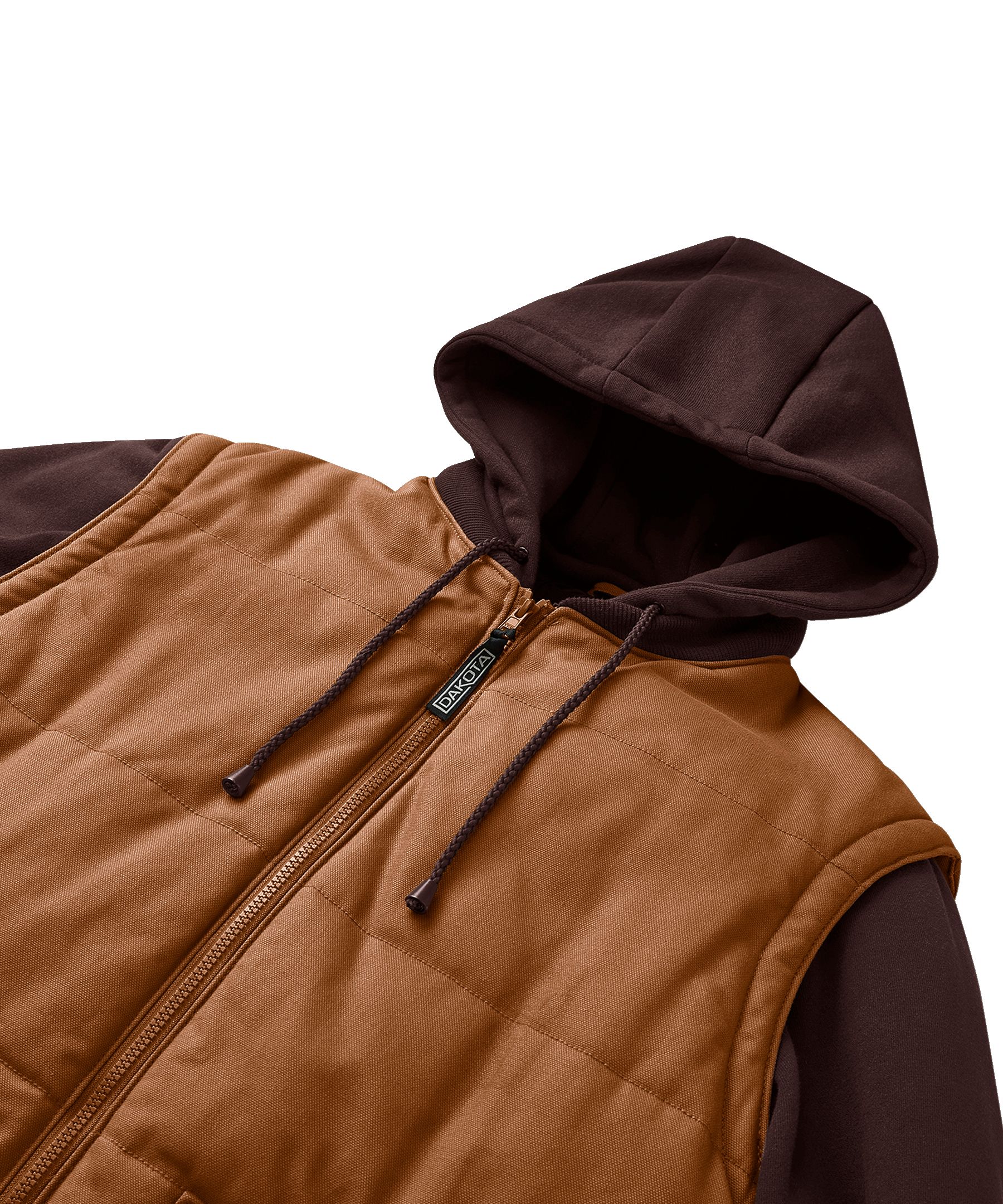 Dakota WorkPro Series Men's Cotton Duck Quilted Jacket Vest with Zip Off Sleeves