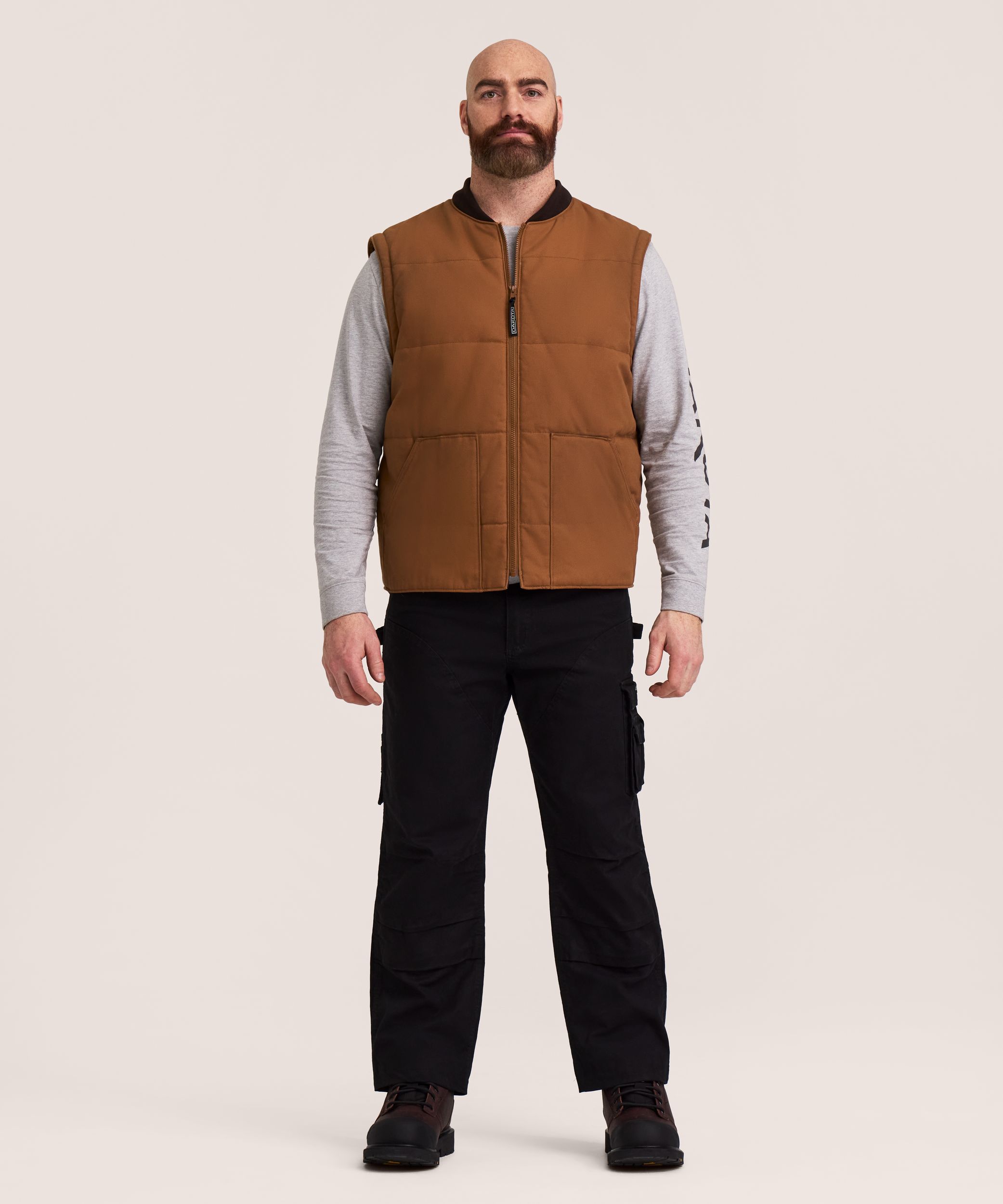 Dakota WorkPro Series Men's Cotton Duck Quilted Jacket Vest with Zip Off Sleeves