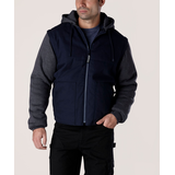 Dakota WorkPro Series Men's Cotton Duck Quilted Jacket Vest with Zip Off Sleeves Front_Flat