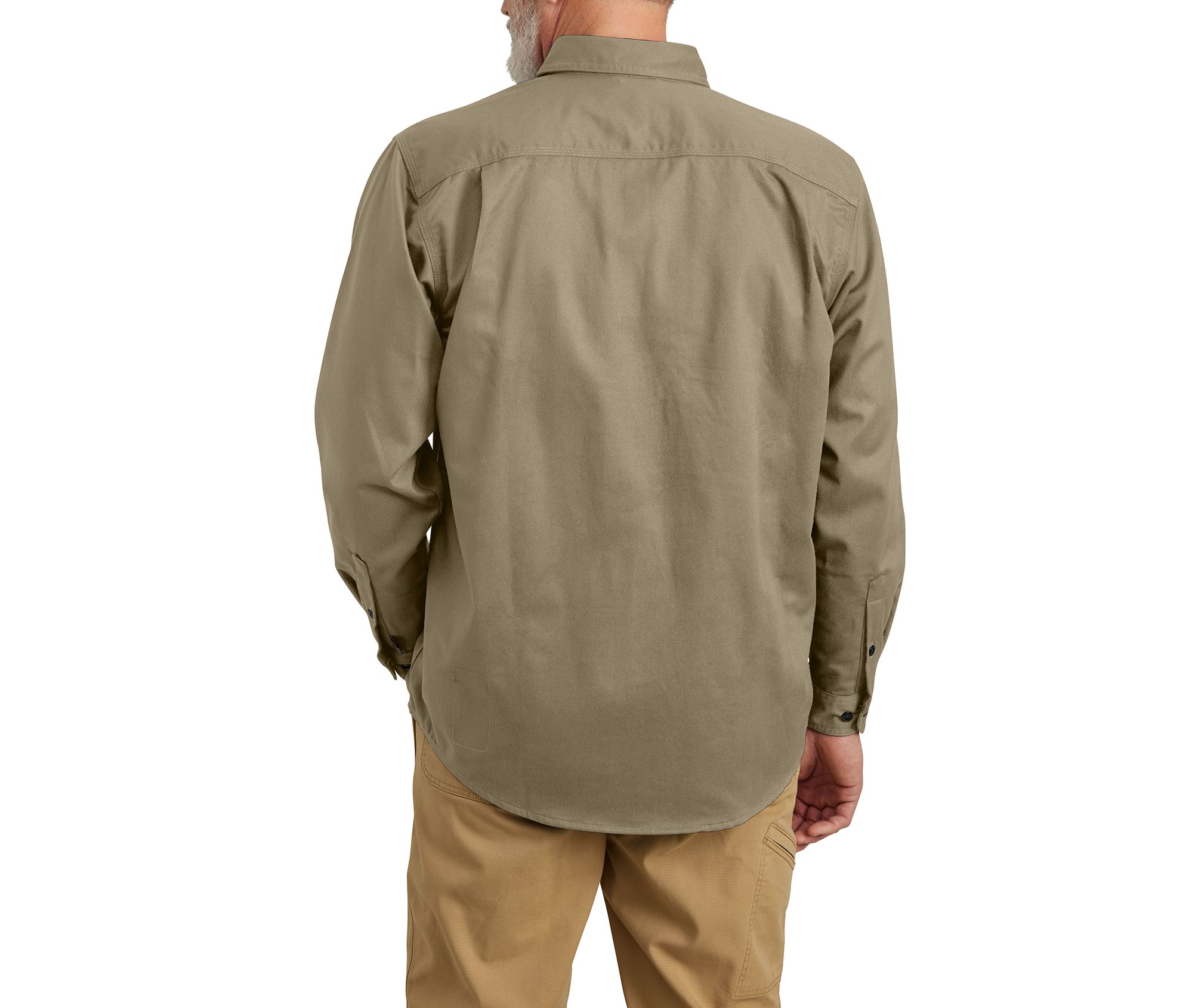 Carhartt Men's Flame Resistent Button Down Twill Shirt with Chest Pockets