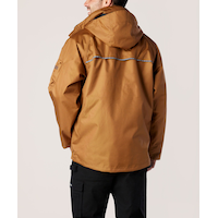 Dakota WorkPro Series Men's Waterproof Hyper-Dri 3 Breathable 3-In-1 Polyester Work Coat Back_Angled_Left