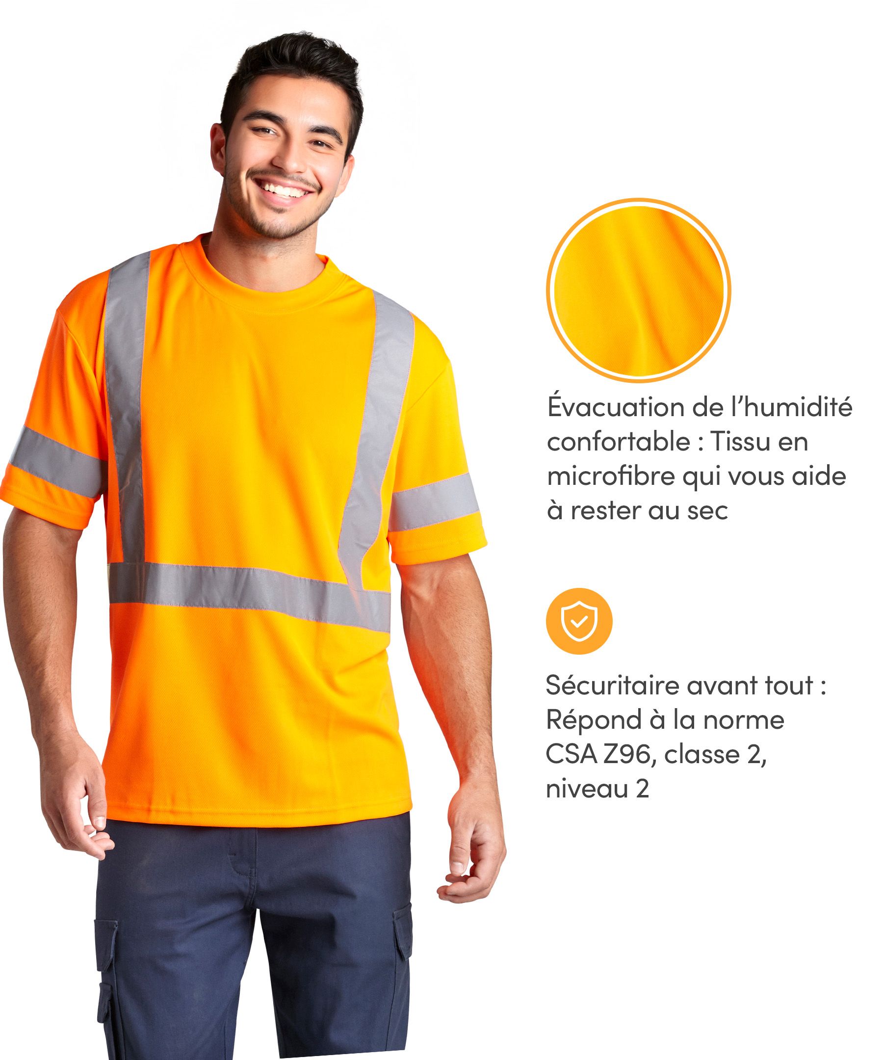 T-shirt Coolworks haute visibilité, pour hommes