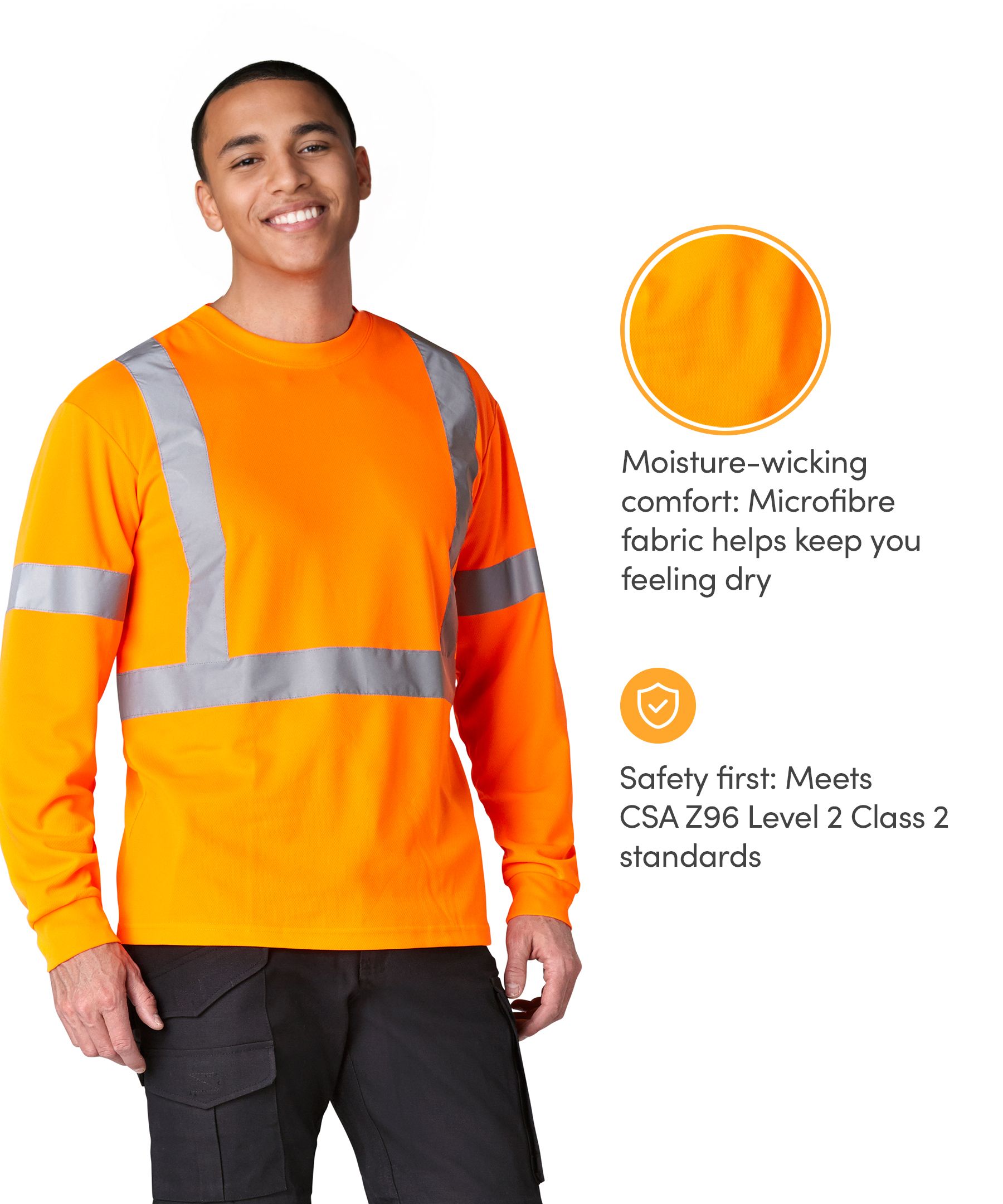 Coolworks Men's Hi-Vis Long Sleeve T-Shirt
