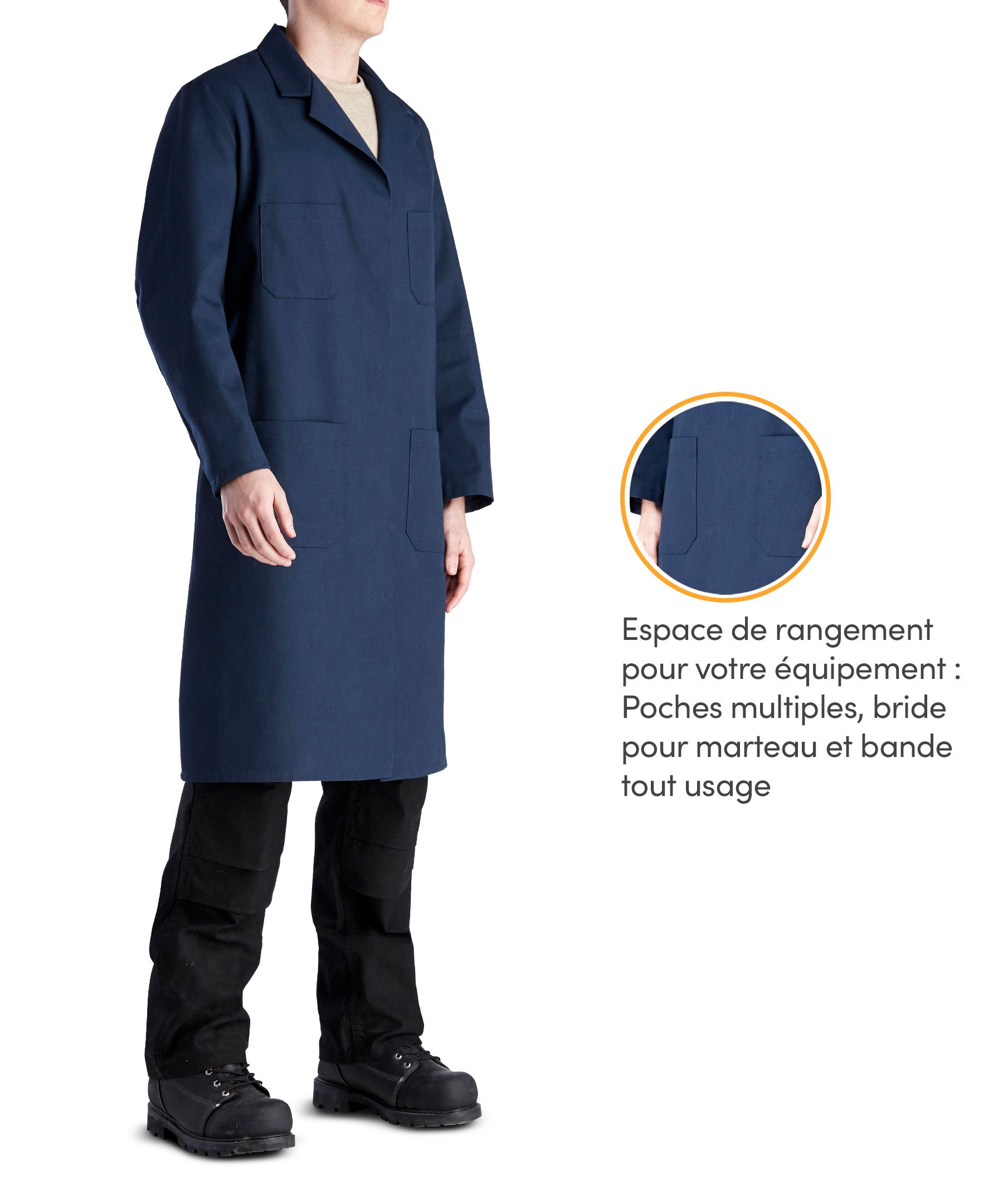 Blouse de travail en sergé pour hommes