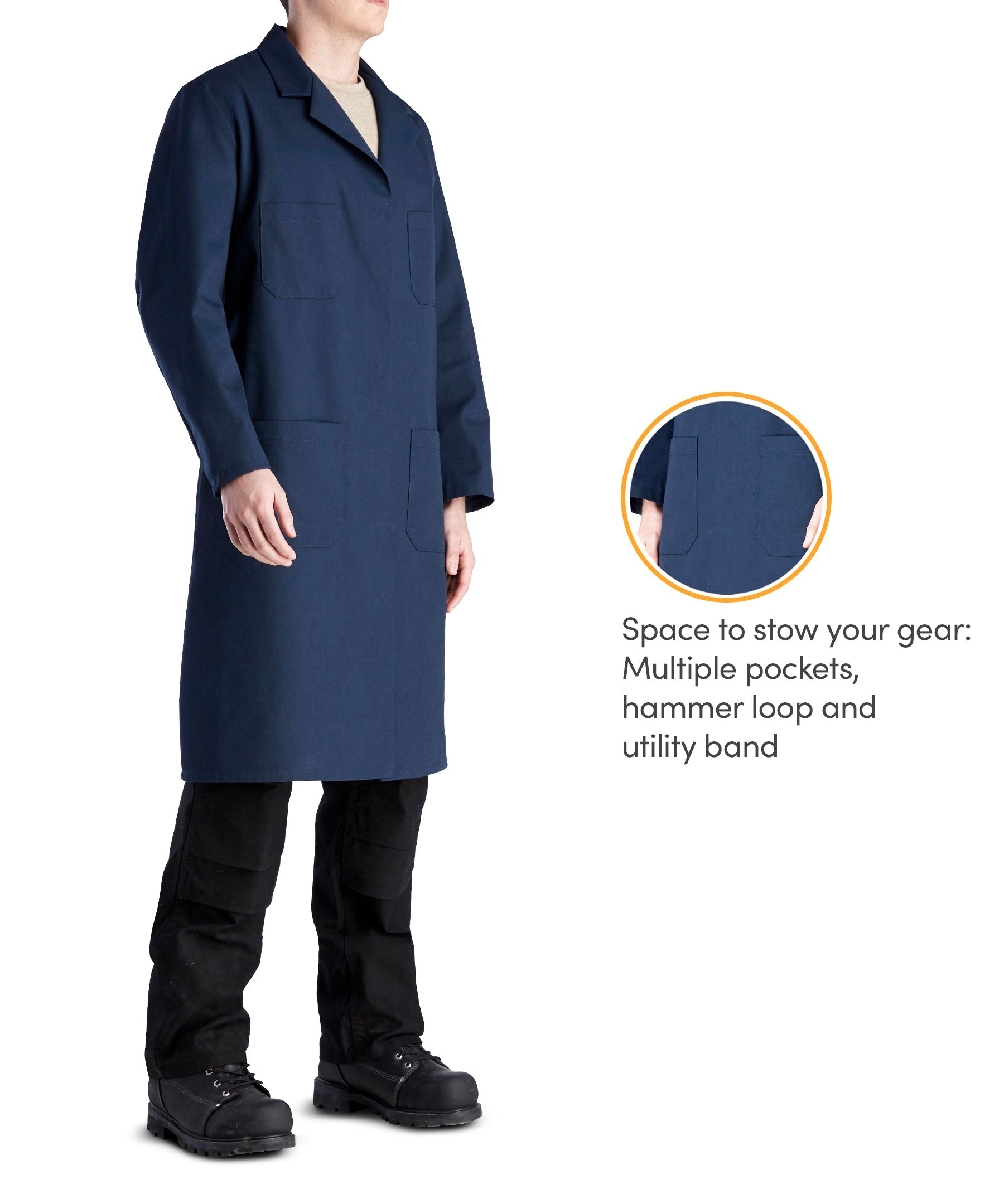 Red Kap Men's Twill Shop Coat