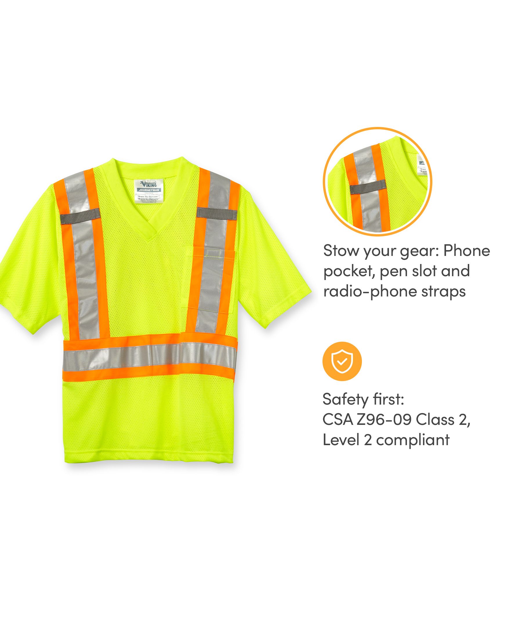 Viking® Men's Poly Safety T-Shirt