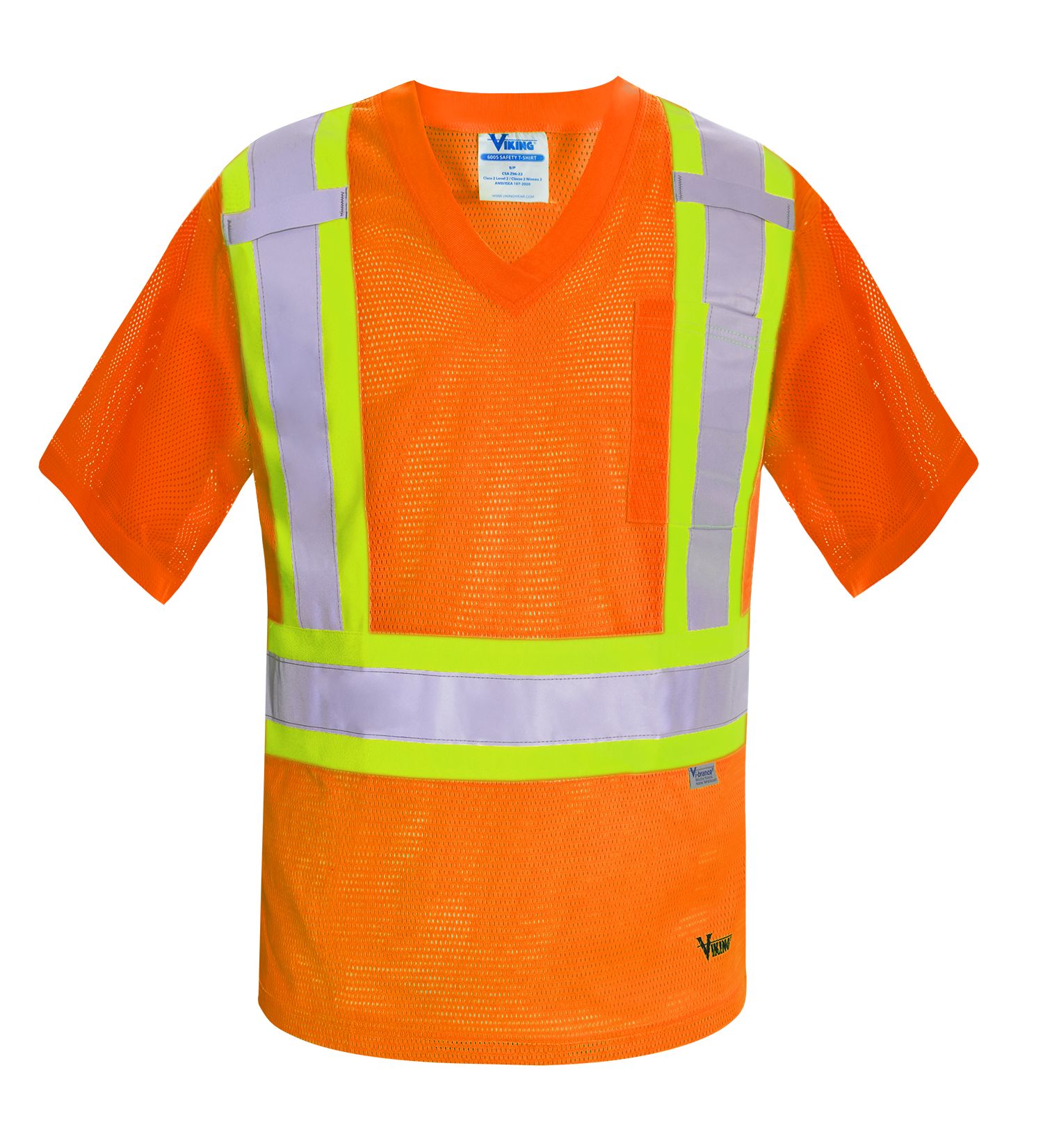 T-shirt de sécurité Viking® en polyester à encolure en V, pour hommes