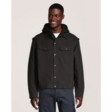 Veste à capuche Dakota Workpro Series en toile prélavée doublée de sherpa, pour hommes Front_Flat
