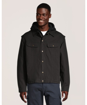 Dakota WorkPro Series Men's Washed Canvas Sherpa Lined Hooded Jacket