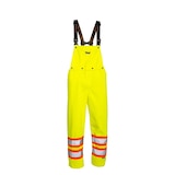 Pantalon compagnon professionnel de sécurité, Viking®, 300D, étanche à l’eau et à bavette amovible, pour hommes Front_Flat