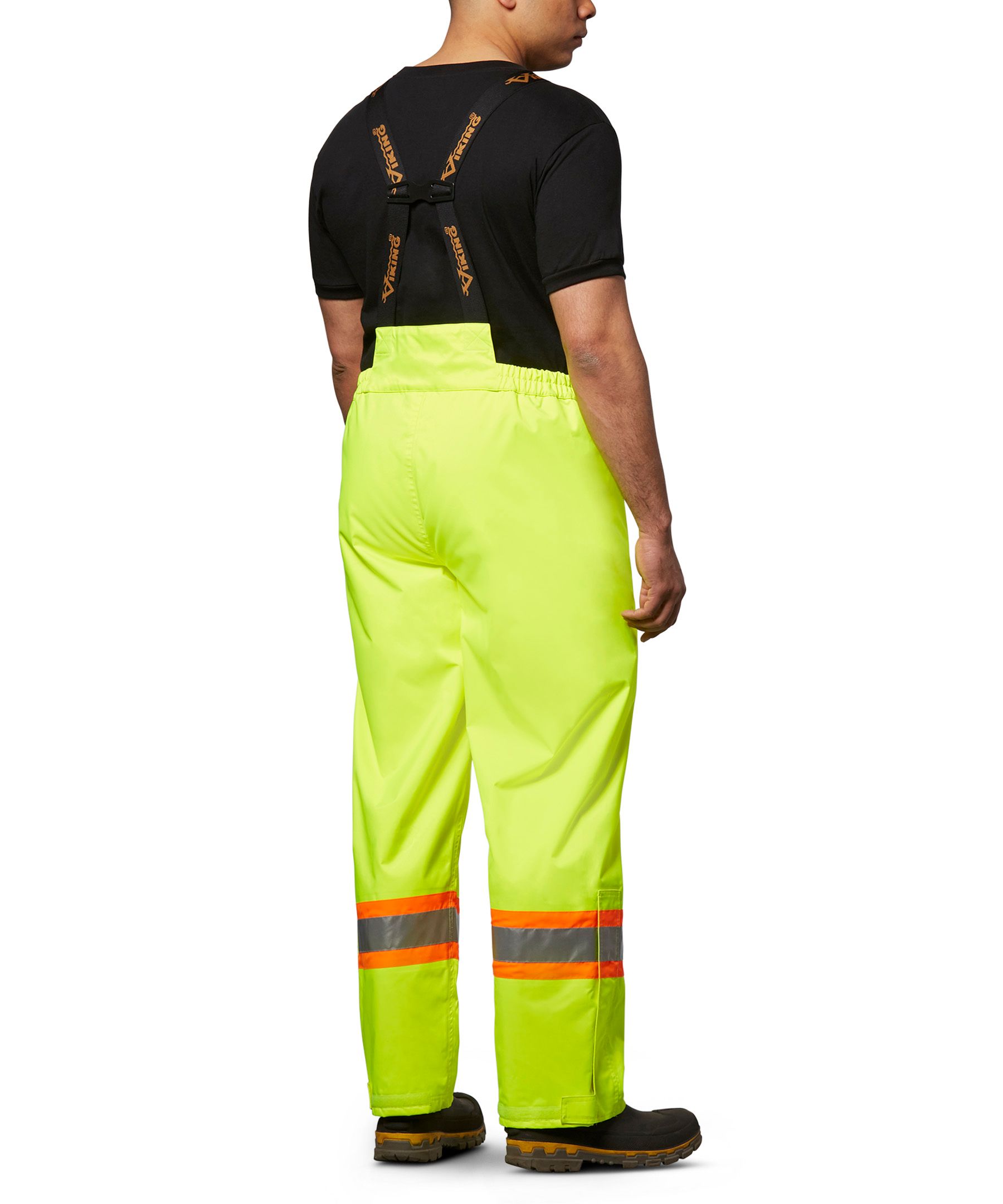 Pantalon compagnon professionnel de sécurité, Viking®, 300D, étanche à l’eau et à bavette amovible, pour hommes