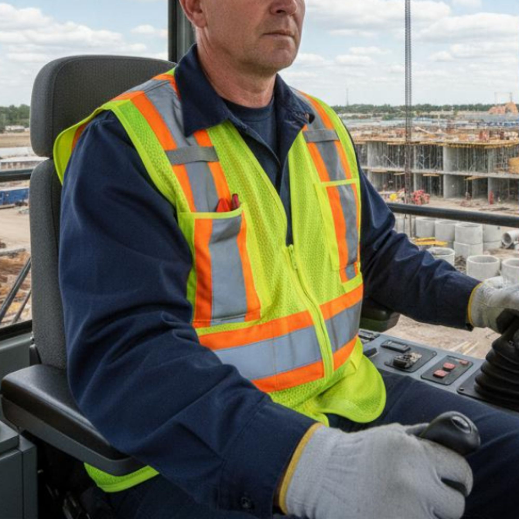 Viking Men's Class 2 Level 2 Hi Vis Tear-Away Safety Vest