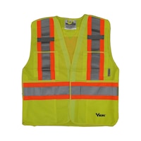 Viking Men's Class 2 Level 2 Hi Vis Tear-Away Safety Vest Front_Flat