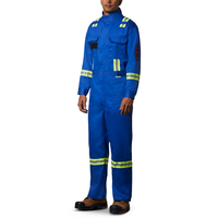 FireWall Workwear Men's Flame Resistant Striped Coveralls
