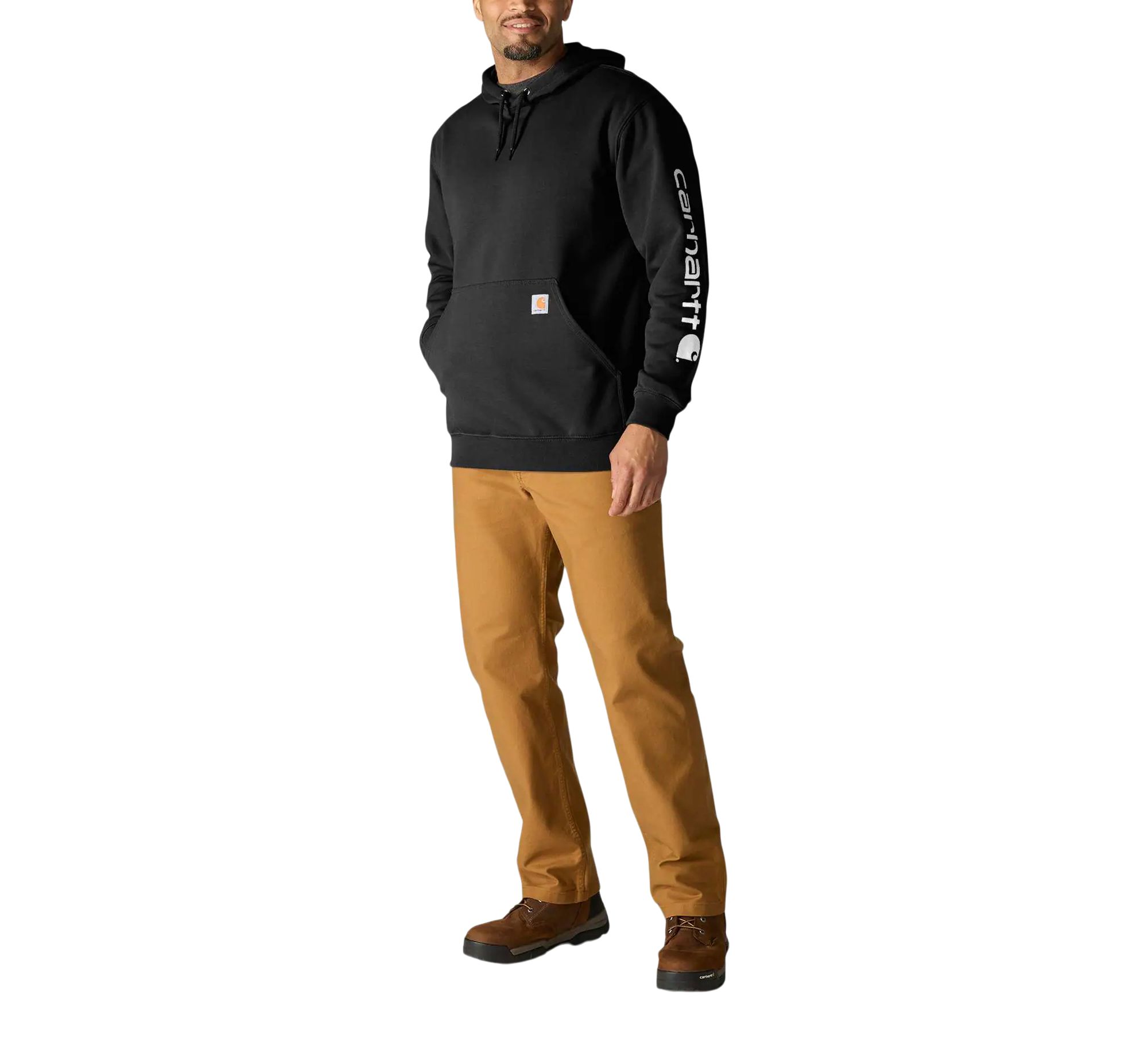 Carhartt Men's Logo Sleeve Pullover Hoodie