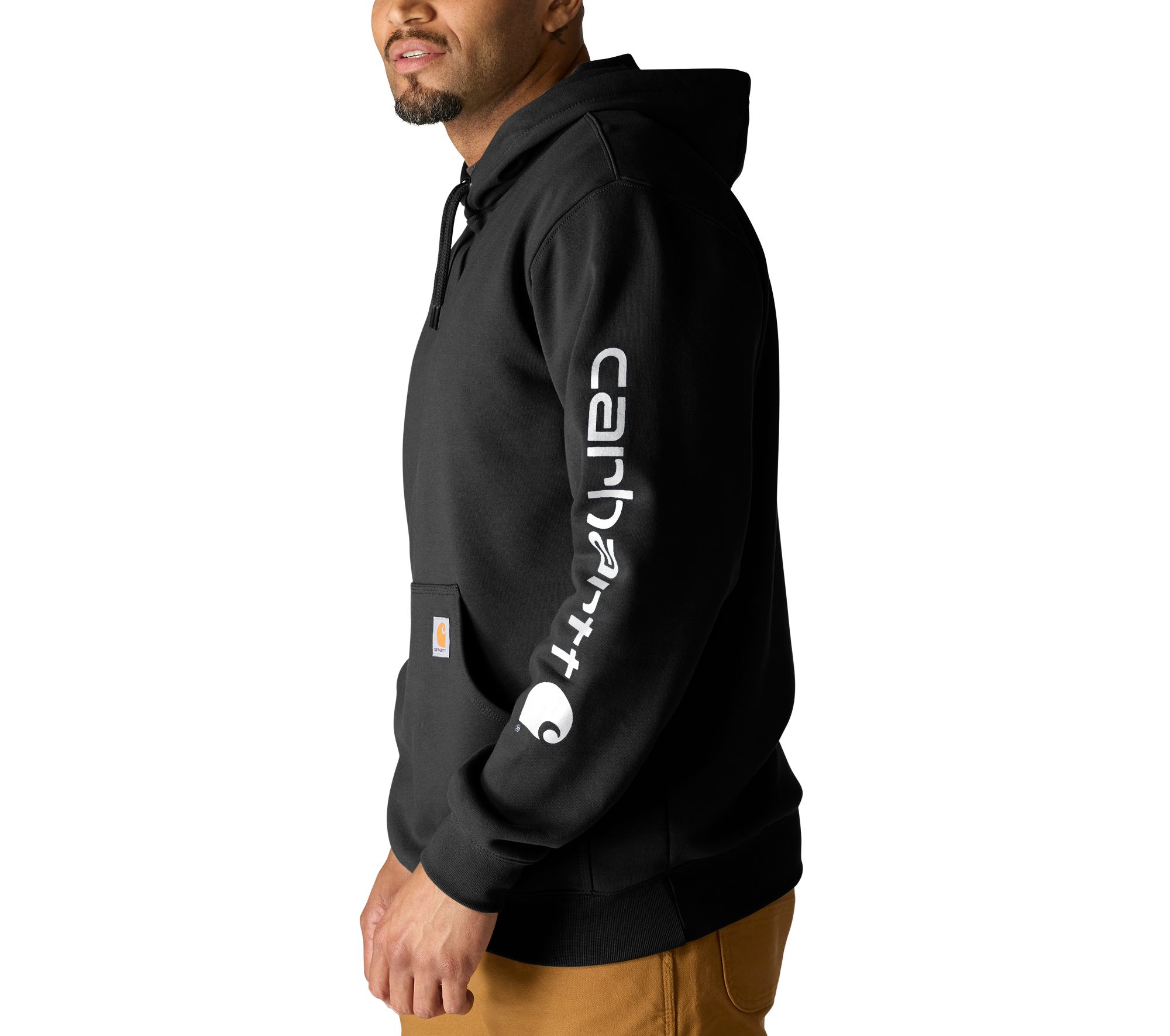 Carhartt Men's Logo Sleeve Pullover Hoodie