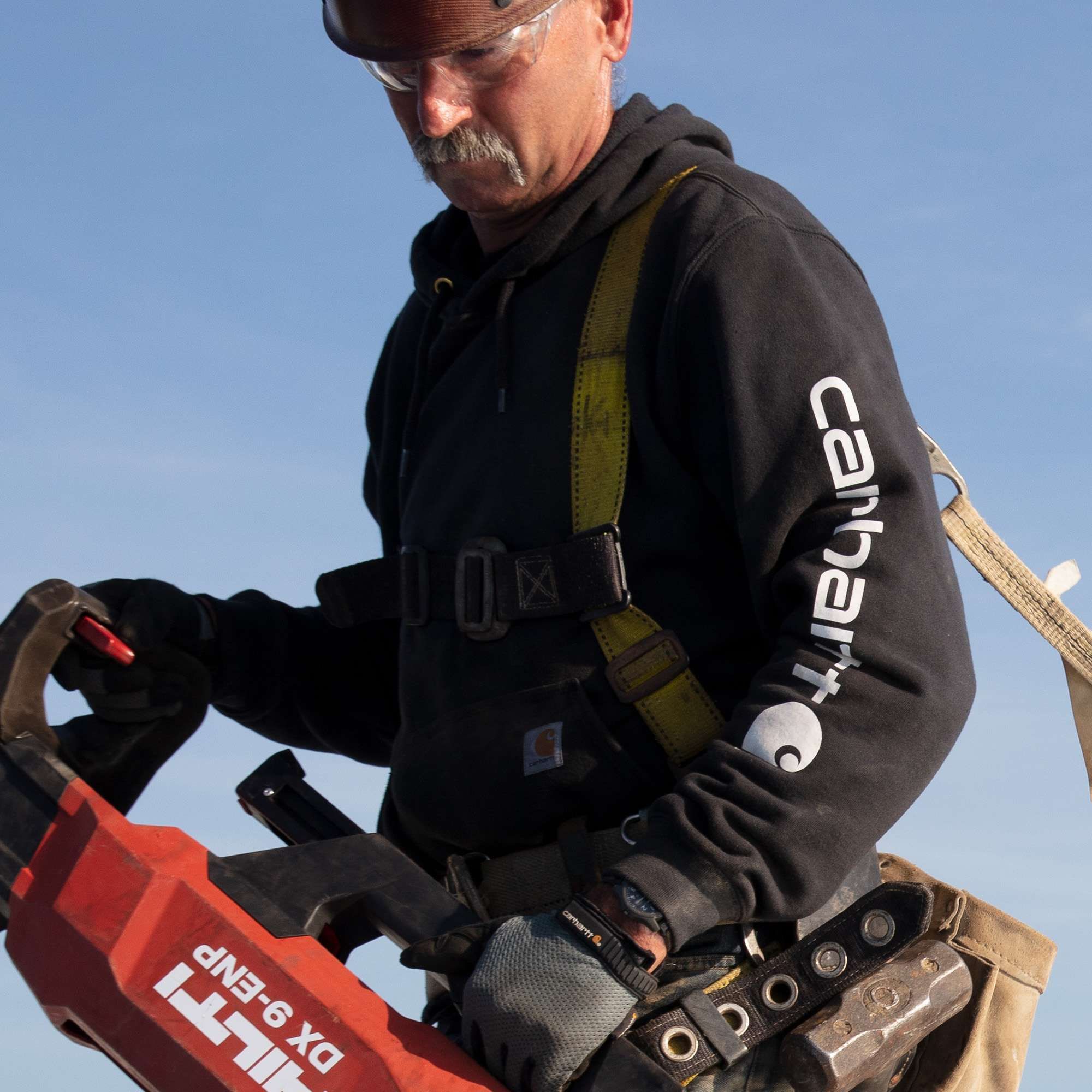 Carhartt Men's Logo Sleeve Pullover Hoodie