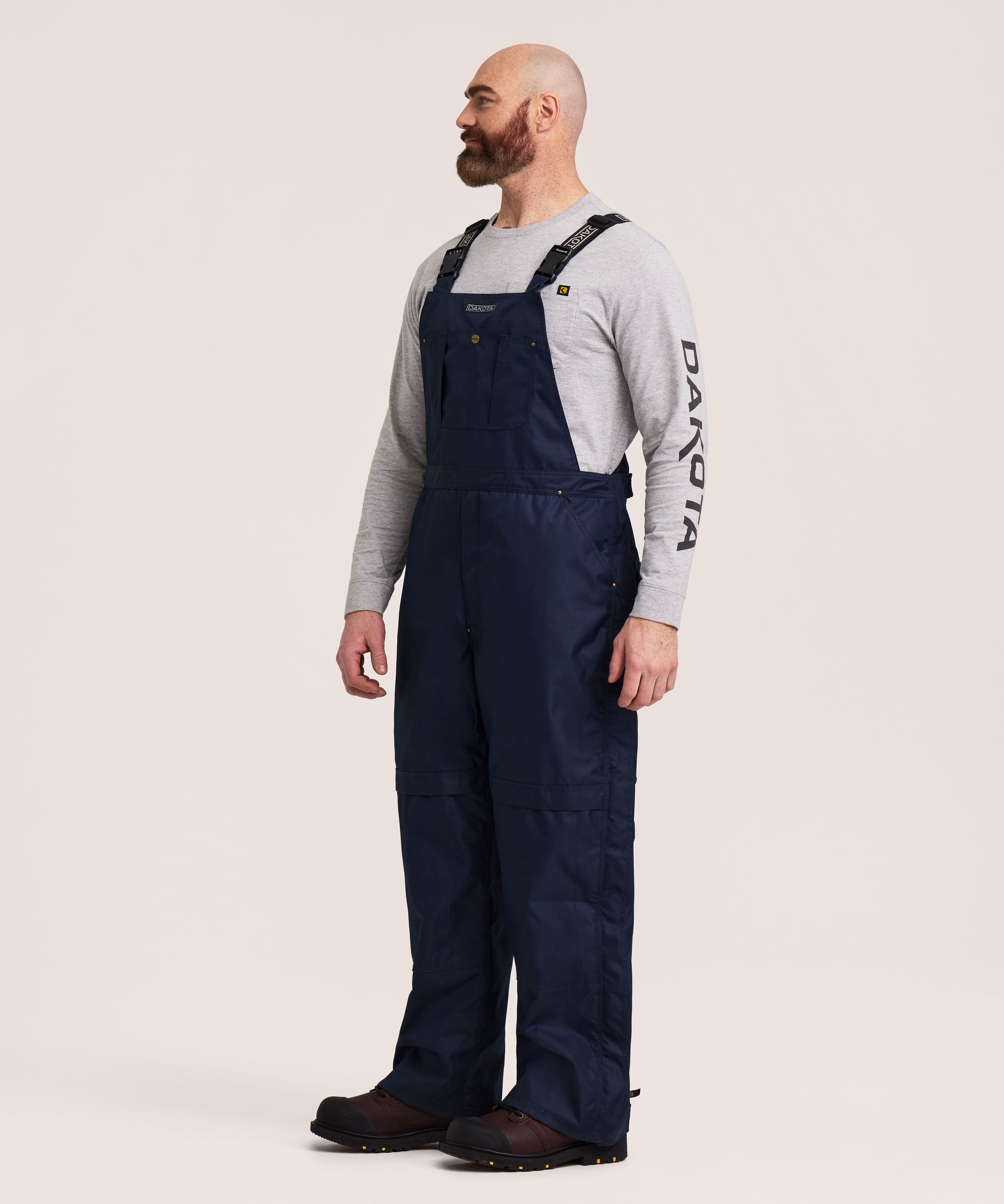 Dakota WorkPro Series Men's 600D Waterproof Hyper-Dri 3 T-Max Insulated Polyester Bib Overalls