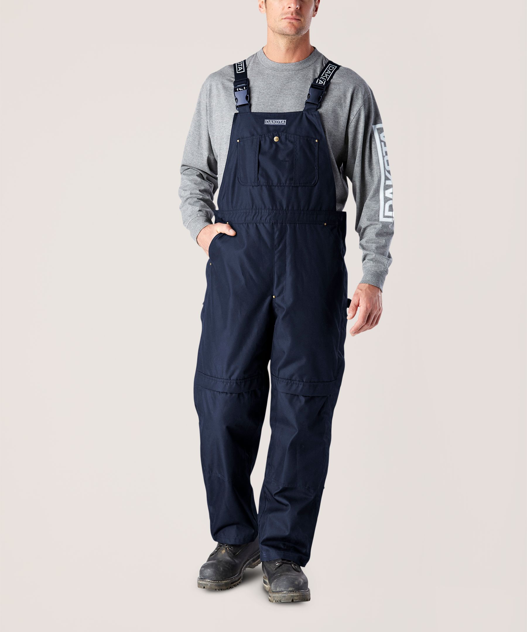 Dakota WorkPro Series Men's 600D Waterproof Hyper-Dri 3 T-Max Insulated Polyester Bib Overalls