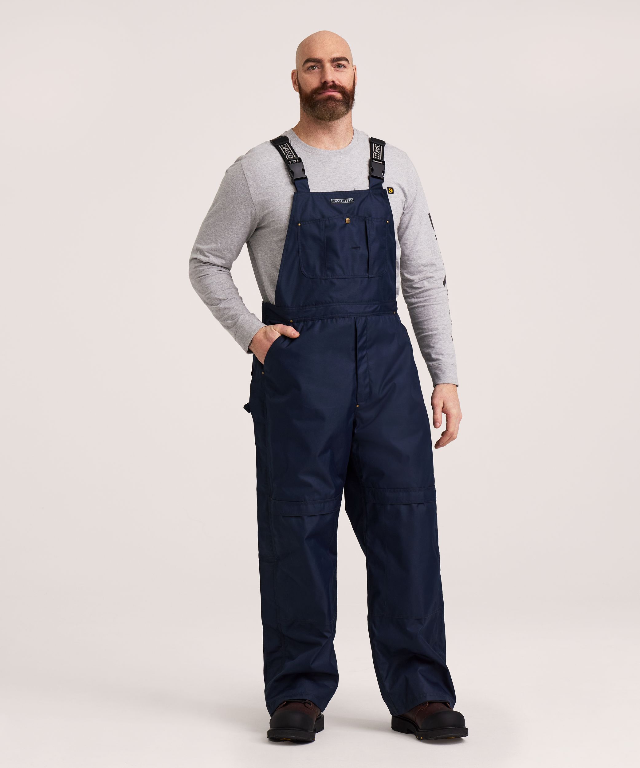 Dakota WorkPro Series Men's 600D Waterproof Hyper-Dri 3 T-Max Insulated Polyester Bib Overalls
