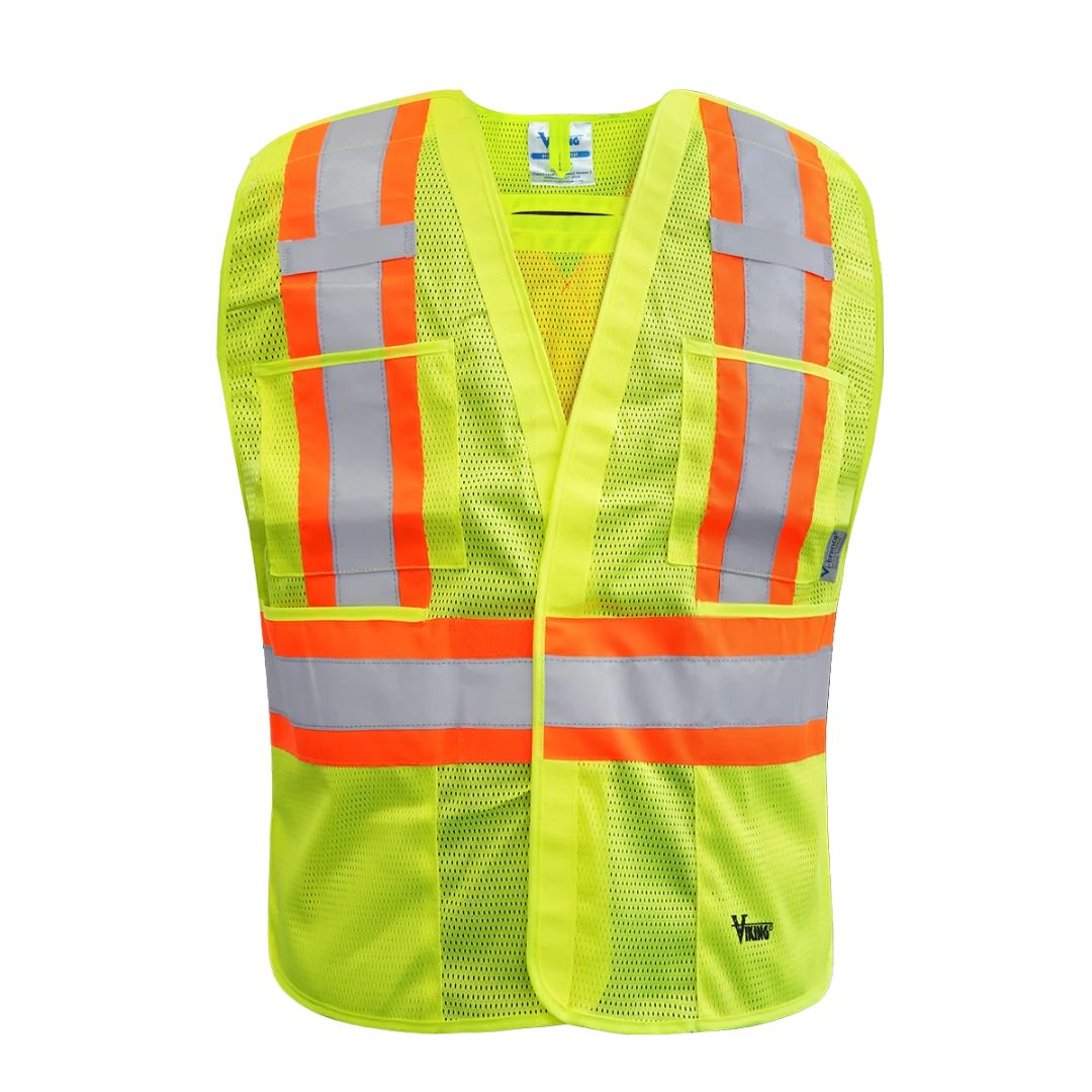 Viking Men's 5 Point Tear-Away Mesh Safety Vest