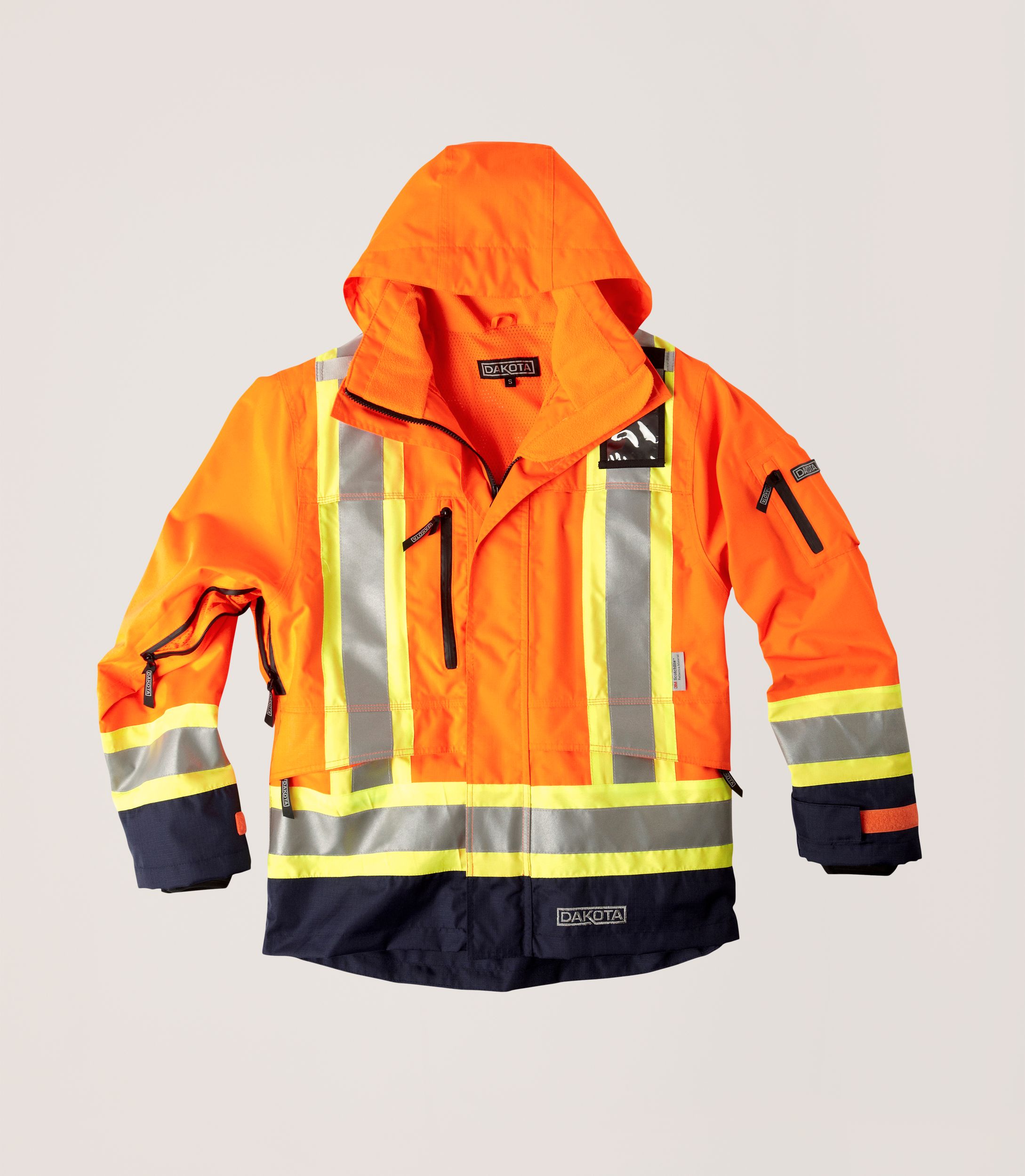 Dakota WorkPro Series Men's Hi Vis 300D Hyper-Dri Waterproof Ripstop Jacket