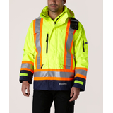 Dakota WorkPro Series Men's Hi Vis 300D Hyper-Dri Waterproof Ripstop Jacket Front_Flat
