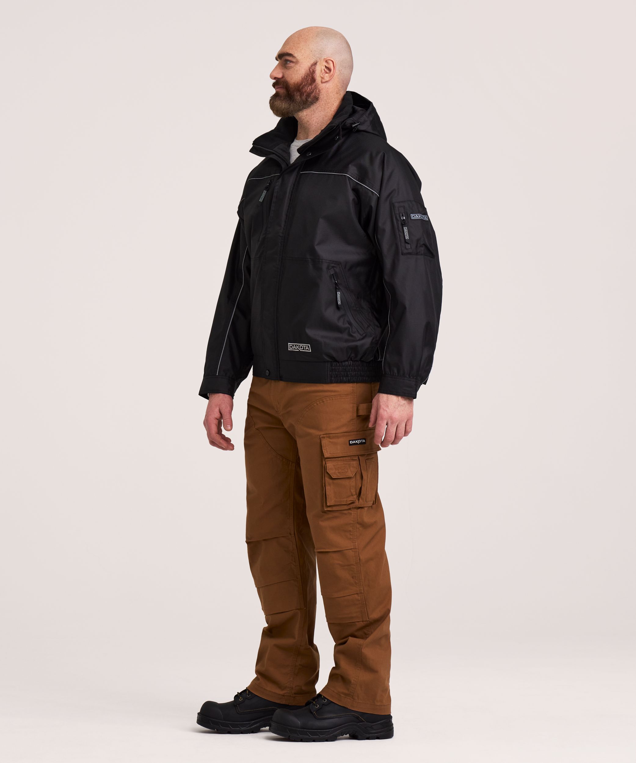 Dakota WorkPro Series Men's HD3 Waterproof 300D Rip-Stop Bomber Jacket